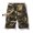Khaki, variant on Summer outdoor European and American style multi pocket shorts, men's loose casual 5 point camouflage work shorts (Khaki,38)