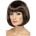 thumbnail image 1 of DOPI Costumes Women's Partyrama Brown Short Bob Fringe Wig Costume Accessory, 1 of 1