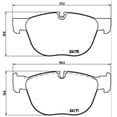 thumbnail image 4 of Brembo Plaquette de Frein P06049 Numéro FMSI D1294-8411; Faiblement Métallique; Ensemble de 4, 4 of 4