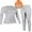 Gray, variant on Charmo Thermal Underwear Sets for Women Thermal Athletic Outfit Sets Clothes Winter Skiing Quarter Zip Activewears
