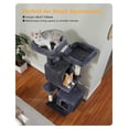 thumbnail image 3 of Cat Tree 52.4", Multilevel Cat Tower for Indoor Cats, Plush Condo with Scratching Posts, 2 Perches - Dark Gray, 3 of 7