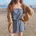 thumbnail image 4 of 2022 Spring Autumn Summer Women Loose Cardigan Long Sleeve Female Knitted Sweater Women Thin Jacket Coat Ladies Shawl Outerwear, 4 of 5