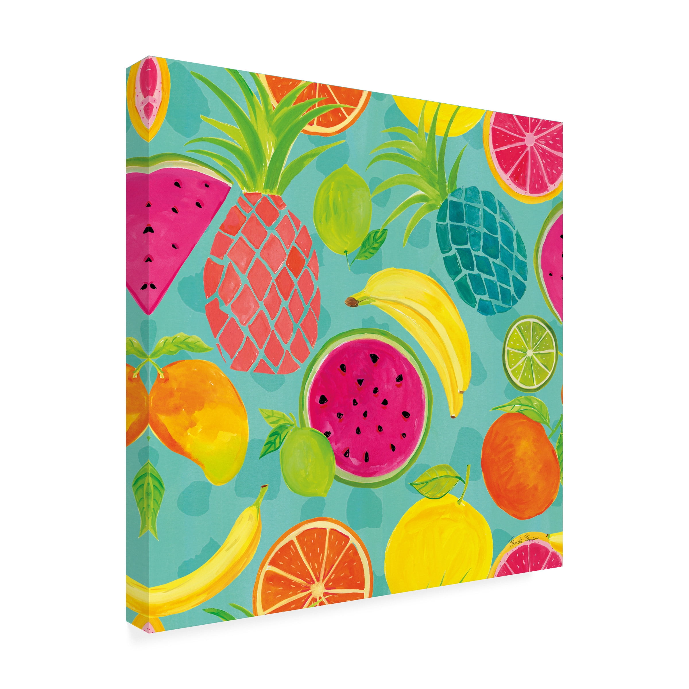 Farida Zaman 'Tutti Frutti Pattern IIIB' Canvas Art