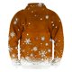 thumbnail image 3 of Sudadera sin capucha para hombre, informal, a la moda, con cuello alto, estampado, cremallera, jersey de manga larga, blusa de poliéster para hombre, 3 of 3