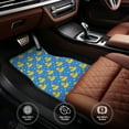thumbnail image 6 of Yiaed Cute Yellow Rubber Ducks Print Carpet Floor Mats for Cars, Auto Accessories Front & Rear Car Floor Mats Car Floor Foot Mat Sets of 4 Pieces, 6 of 7