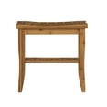 thumbnail image 3 of Linon Bracken Bathroom Stool with Shelf, 18" Seat Height, Natural Bamboo Finish, 3 of 10