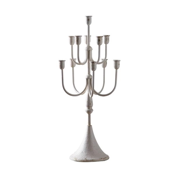 Candelabro retro con adornos creativos de ramas for bodas, iglesias, Halloween, cenas y decoración del hogar.