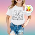 thumbnail image 3 of TYGHBN Children's DIY Printed T Shirt Casual and Comfortable Top for Boys and Girls Workout Clothes for Kids Girls Size 6 18 Month T Shirt Little Girls Swim Crop Top for Tween Small Long Sleeve Shirt, 3 of 3