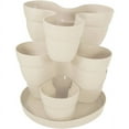 thumbnail image 2 of Bloomers Stackable Flower Tower Planter – Holds up to 9 Plants – Great Both Indoors and Outdoors – White, 2 of 6