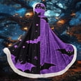 thumbnail image 2 of Cape d'Halloween pour Femmes, Cape Longue à Capuche Imprimée pour Tenue Décontractée, Tissu Polyester Doux avec Couverture Complète, 2 of 5