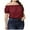 Wine womens tops summer, variant on USSUMA Womens Summer Tops Plus Size Ruffle Basic T-Shirts for Women Trendy Solid Color Blouses Tops Dressy Off Shoulder Tunic Plus Size Shirts for Women
