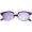 Purple / Purple Mirror, variant on True Vintage Horn Rimmed Semi Rimless Sunglasses Mirrored Square Lens 49mm (Magenta / Red Mirror)