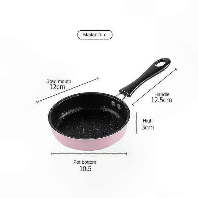 Non-Stick Mini Frying Pan Durable Cute Design Safe for Kids Cooking Ideal Gift Trendy Compact Cookware Lovely Plant Pot Style