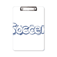 thumbnail image 1 of Football Blue Soccer Front Pattern Clipboard Folder Writing Pad Backing Plate A4, 1 of 4
