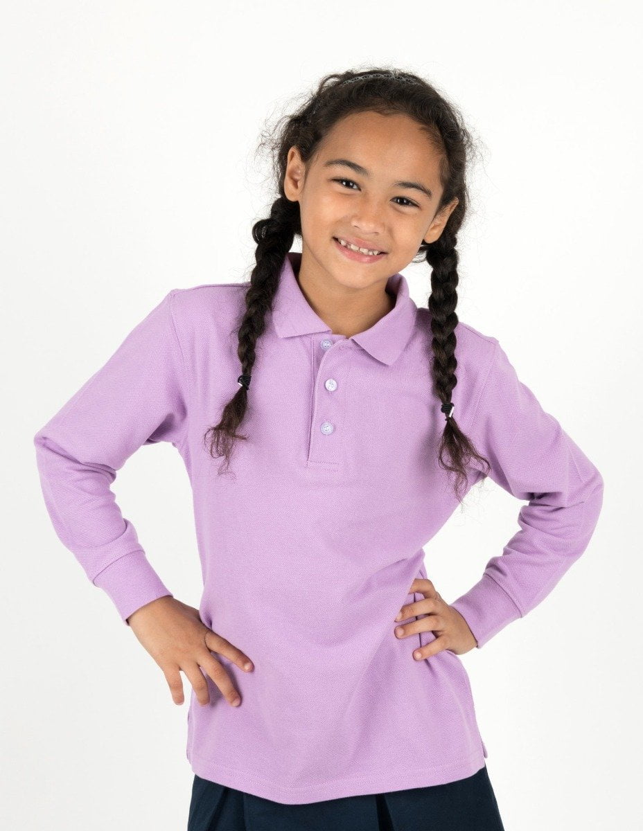 toddler girl purple polo shirt