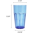 thumbnail image 2 of Excellante Diamond 16 oz polycarbonate tumbler, blue, comes in dozen, 2 of 2