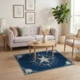 thumbnail image 3 of ODIKA Ocean Nautical Seashell Bathroom Coral Reef Wave Border Starfish Flowing Dynamic Non-Slip Chair-Friendly for Home Office, Gaming Room, Under Desk, 3 of 7