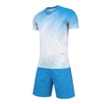 thumbnail image 5 of Nilvkv Toddler Girl Outfit, Girls Athletic Sets, Fast Dry Breathable Short Sleeve Jersey and Pocketed Shorts Set Training White 8-10 Years, 5 of 8