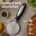 thumbnail image 3 of PRIME - Zulay Kitchen Premium Pizza Cutter - Durable Stainless Steel Pizza Cutter Wheel, 3 of 4