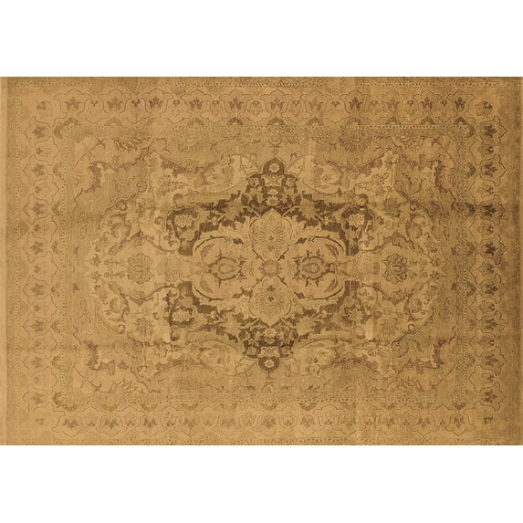 Ahgly Company Indoor Rectangle Oriental Brown Industrial Area Rugs, 2' x 4'