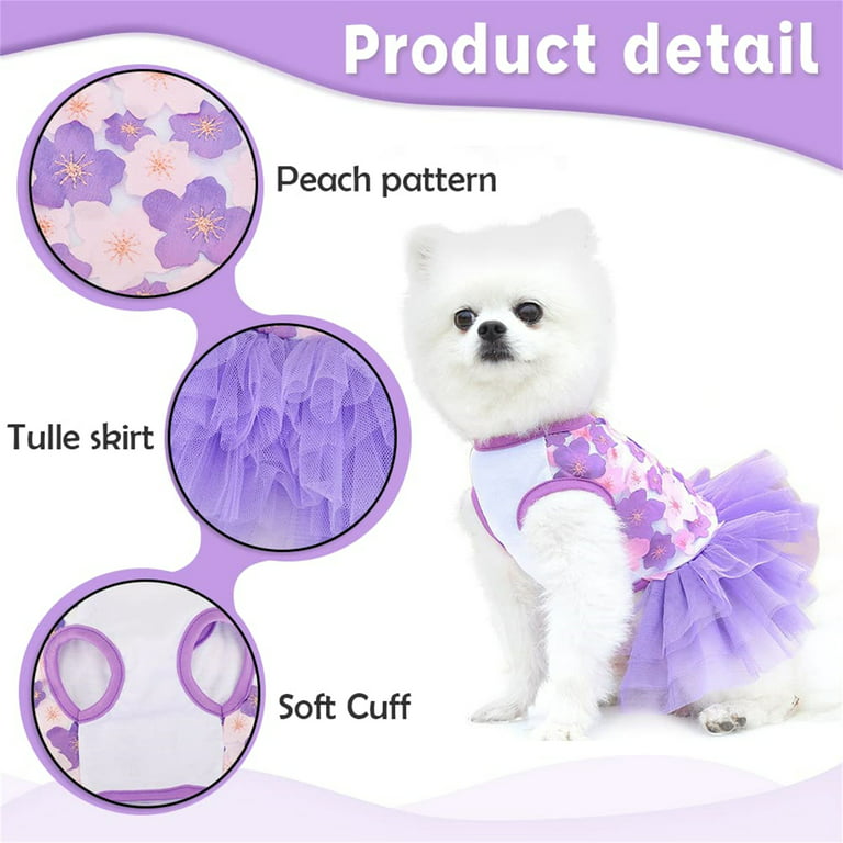 Pet Dresses Clothes For Small Dogs Cat Costume Dress Dog Skirt Puppy  Chihuahua