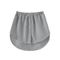 thumbnail image 1 of Biekopu Women Shirt Extender Half Slip Mini Underskirt Hemline Adjustable Layering Fake Top Lower Sweep, 1 of 5