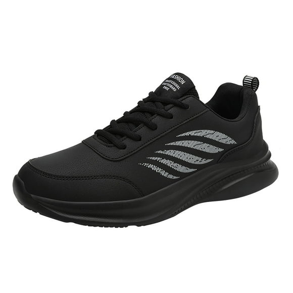 WEAIXIMIUNG White Sneakers Mens 8.5 Mens Shoes Casual Leather Laace Up Solid Color Casual Fashion Shoes Running Shoes