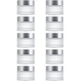 thumbnail image 2 of HUGFEGWE 10pcs Bottled Cream Dispensers Cream Mask Storage Holder Glass Cream Dispenser Cream Boxes Cosmetics Bottles Cream Jars Cream Cases Cosmetic Empty Jars Cosmetic Containers U2536-17707, 2 of 9