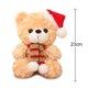 thumbnail image 1 of Oso de peluche de juguete duradero seguro con sombrero de Navidad Wdftyju juguetes afectivos relajantes suaves no tóxicos y cómodos para niños, 1 of 3