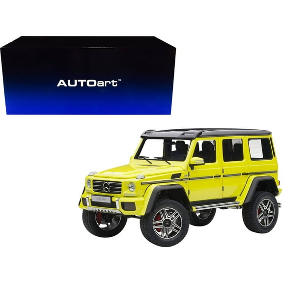 Mercedes Benz G500 4X4 2 Electric Beam/ Yellow 1/18 Model Car by Autoart