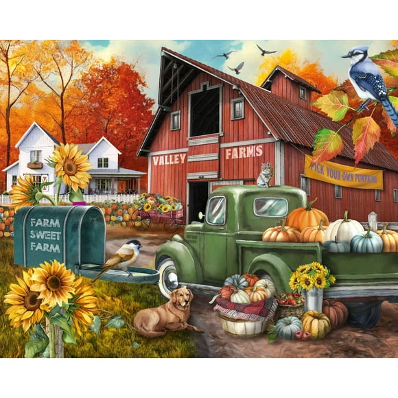 Ceaco - Ferme Douce - Casse-Tête de 1000 Pcs Surdimensionnées