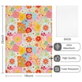 thumbnail image 2 of 2 Pcs Pioneer Flower Floral Print Pattern Kitchen Towels, Funny Microfiber Dish Towel Set, 18" X 26" Tea Towels, 2 of 6