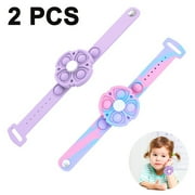 Clearance：Bubble Sensory Bracelet, Pop Toys for Kids and Adults, Simple Dimple Silicone Anxiety Stress Relief pop it Bracelets
