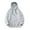 Gray, variant on Lilgiuy Plus Size Sweatshirt for Men Fall Winter Solid Color Full Zip Trendy Drawstring Hoodie Sweatshirt with Pockets Outdoor Sports Clothes