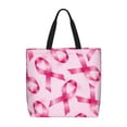 thumbnail image 1 of Easygdp Breast Cancer Ribbons Awareness Bolsa Tote para Mujer, Bolso de Hombro para Trabajo, Playa, Viajes, Compras y Supermercado, 1 of 7