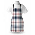 thumbnail image 3 of Abstract Apron English Style Tartan Motif Old Fashioned Cultural Striped Display, Unisex Kitchen Bib Apron with Adjustable Neck for Cooking Baking Gardening, Violet Blue Orange White, by Ambesonne, 3 of 3