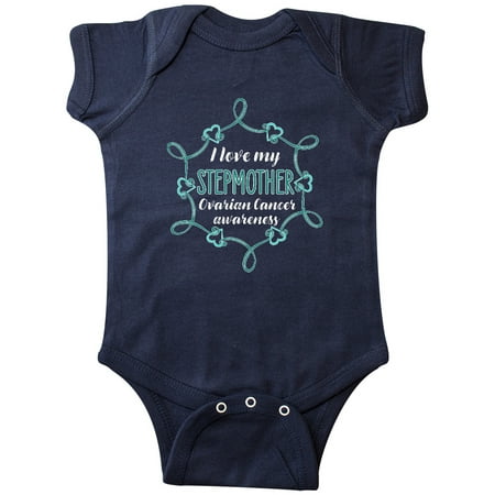 

Inktastic I Love My Stepmother Ovarian Cancer Awareness Gift Baby Boy or Baby Girl Bodysuit