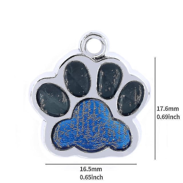 Etiquetas personalizadas para perros y gatos, etiquetas grabadas para gatos, perros, cachorros, mascotas, nombre de identificación, colgante de etiqueta, accesorios para mascotas, pata JFHHH pequeña