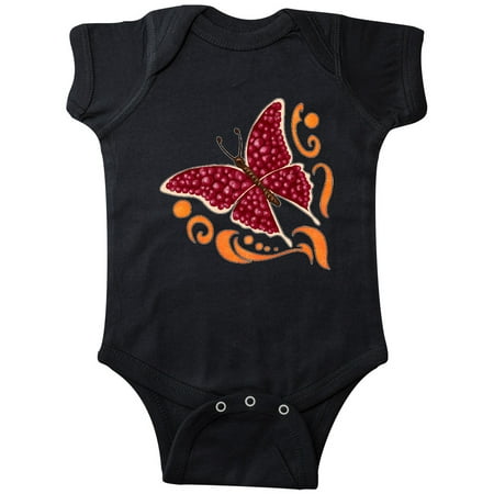 

Inktastic Pomegranate Butterfly Gift Baby Boy or Baby Girl Bodysuit