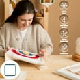 thumbnail image 4 of NewSoul Punch Needle Frame Solid Wood Gripper Strip Frames Easy Assembly Square Rug Hooking Frame 4 Sides Sturdy Tufting Frame for Rug Punch Needle and Embroidery Craft, 4 of 9