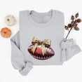 thumbnail image 5 of Gamivast Pullover Sweatshirts for Women Glitter Football with Bow Detail Graphic Print Crew Neck Long Sleeve Pullover Tops Trendy Casual Wear, 5 of 5