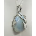 thumbnail image 3 of Opalite Butterfly Silver Necklace, 3 of 6