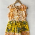 thumbnail image 2 of Sleeveless Handblock Dresses,Block Print Dresses,Long Floral Dress,Handmade Cotton Dress,Skater Dress,Circle Dresses, 2 of 8