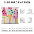 thumbnail image 6 of Nawypu Summer Lumbar Pillow Cover Watercolor Watermelon Ice Cream Decorative Farmhouse Hello Summer Patio Outdoor Cushion Case for Sofa Couch Home Bed Decor,2 Pcs, 6 of 6