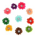 thumbnail image 4 of simhoa 10pcs Satin Ribbon Flower Craft DIY Accessory Wedding Appliques Multi-color, 4 of 8
