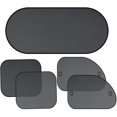 thumbnail image 1 of 5 Pieces Car Glass Window Folding Rear Window Shade Car Side Window Sunshade, 1 of 5