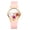 E, variant on Round Analog Watch for Women: Silicone Strap and Rustic Floral Painted Dial Quartz Wristwatch for Leisure Business Gifts