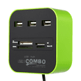 thumbnail image 5 of Concentrador divisor USB Combo USB Lector de tarjetas multifunción SD/TF USB Hub 2.0 con lector de tarjetas, 5 of 5