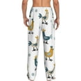 thumbnail image 3 of Daiia Farm Roosters Men's Sleep Pant with Pockets and Drawstring,Pajama Pants-Small, 3 of 9