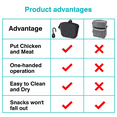 thumbnail image 2 of Liboer Silicone Dog Treat Snack Pouch,Training Waist Bag with Clip,Zipper Closure,Black, 2 of 7